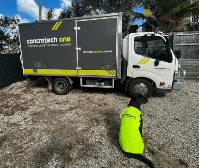 Concretech One service truck on site